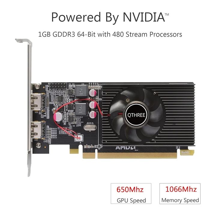 Placa video Radeon HD 6570 Graphics Card,Dual HDMI,1GB,GDDR3