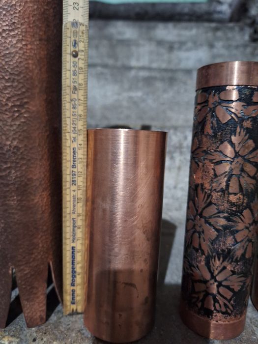 Дизайнерска Медна ваза кована