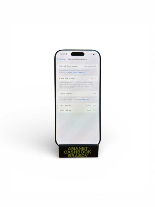 Iphone 16 Pro - 128 GB Memorie - Baterie 100 - Cashbook Amanet Brasov