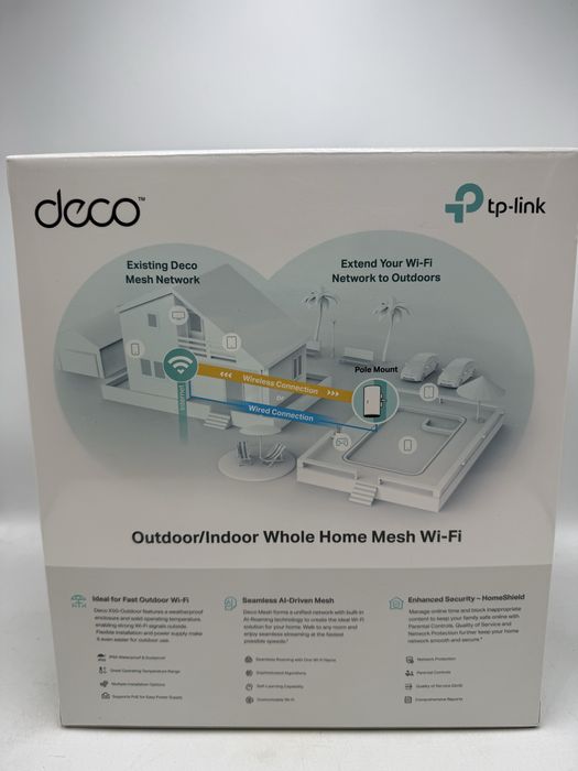 Router Mesh Wireless TP-Link Deco X50-Outdoor(1-pack), Dual-Band, Wi-Fi 6 Sigilat