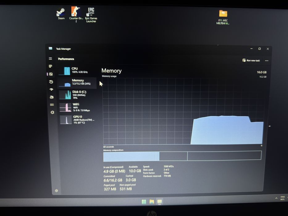 Laptop HP 15-fc0002ni