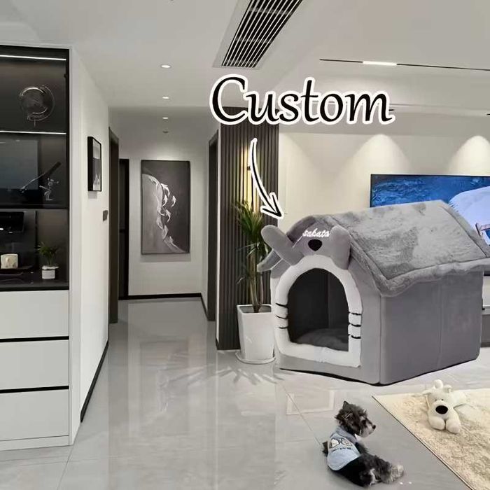 Мека къща за домашни любимци с мека възглавница, кучета, котки размери