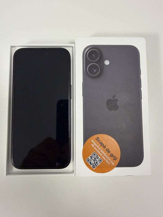 Iphone 16 , stare ca nou , negru mat