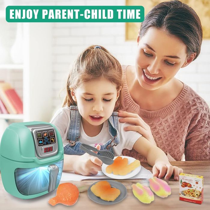 Mini AirFryer de Jucarie, Alimente si Accesorii Incluse, Joynix