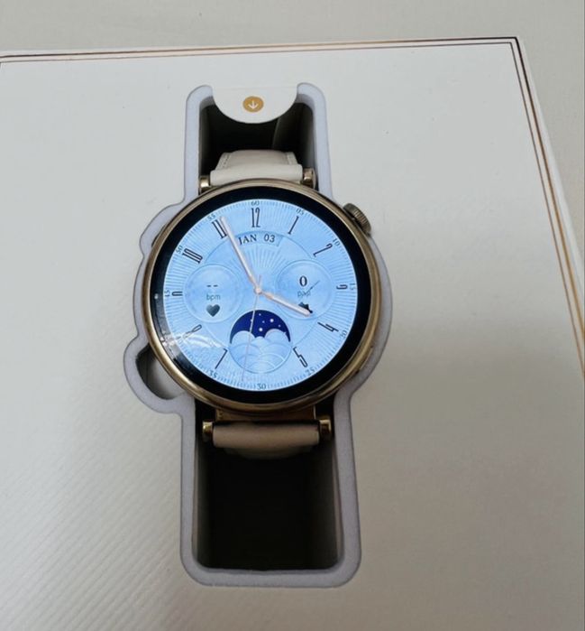 Smartwach Huawei GT 4,41 mm alb piele