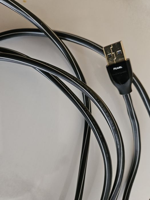 Audioquest Pearl USB A-B Кабел 3м. и CM6631 USB to Coaxial/Optical converter