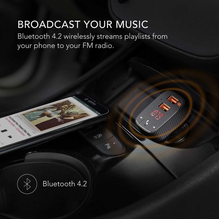 ROAV F2-SmartCharge Car Kit-FM Bluetooth трансмитер и зарядно