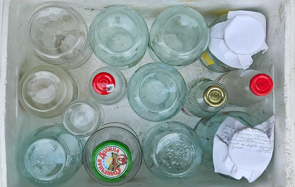 Банки стеклянные разного объема