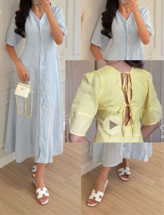 Платья из льна и шифон