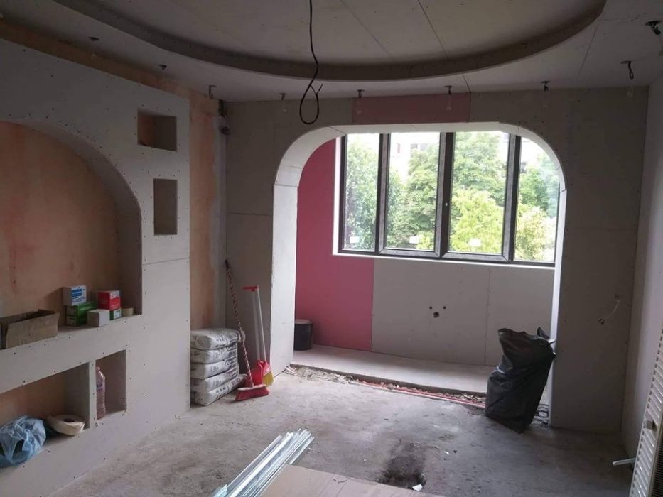 Ремонт, Гипсокартон,Топлоизолация,Плочки,Шпакловка,Боя,Мазилка,Замазка