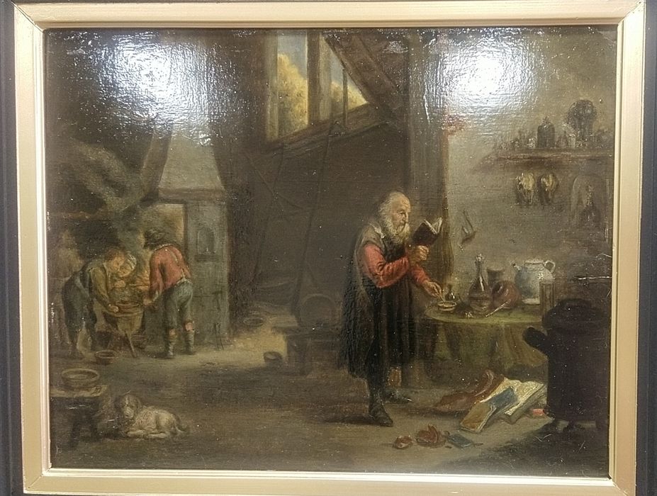 Картина "Алхимик" 17 век