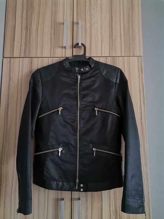 Дамско черно яке Vera Pelle