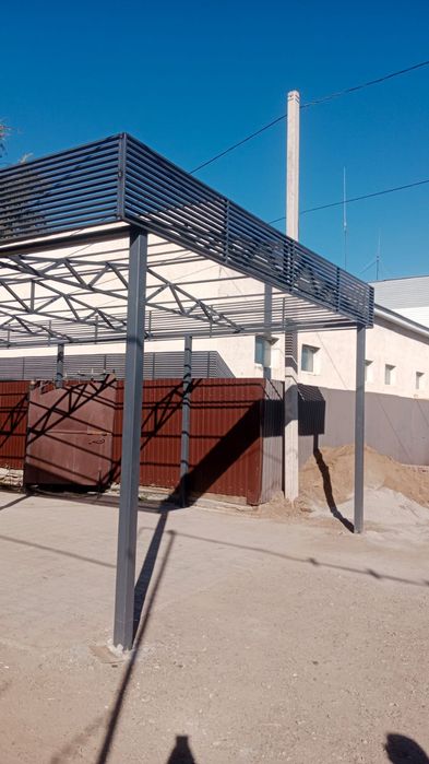 Ворота навес сварочный работы