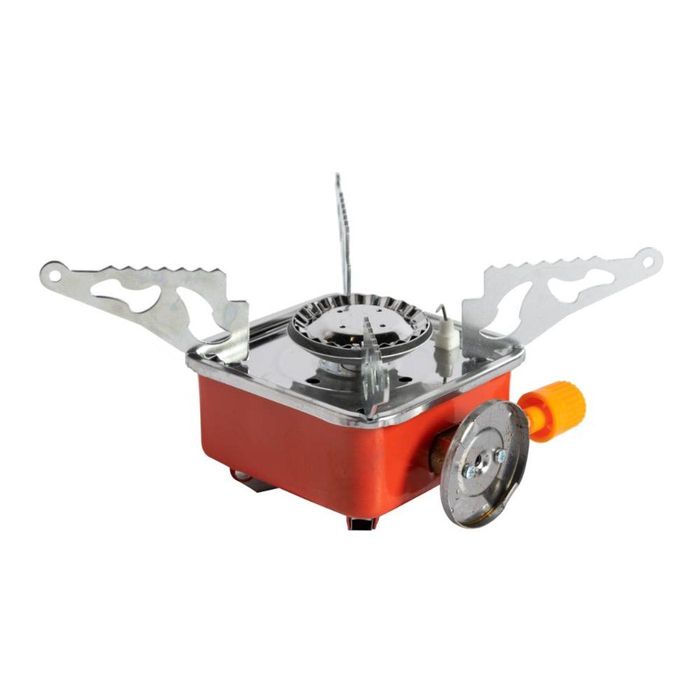 Aragaz camping pliabil Flamix, 2800 W, compatibil rezervă gaz spray