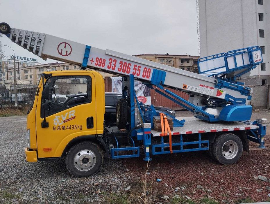 Avtolift xizmati yuqori qavatlarga yuklarni chiqarib berish 32m vishka