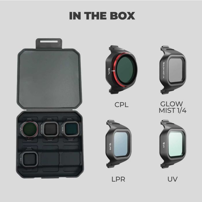 filtre freewell dji mini 5 pro  UV, CPL, LPR si Glow Mist 1/4