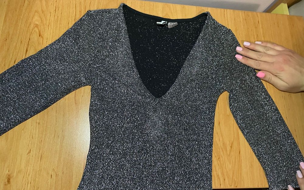 Бляскаво боди H&M