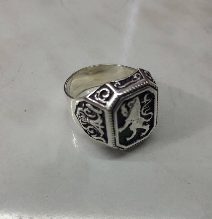 Кольцо мужское серебряное.Перстень.