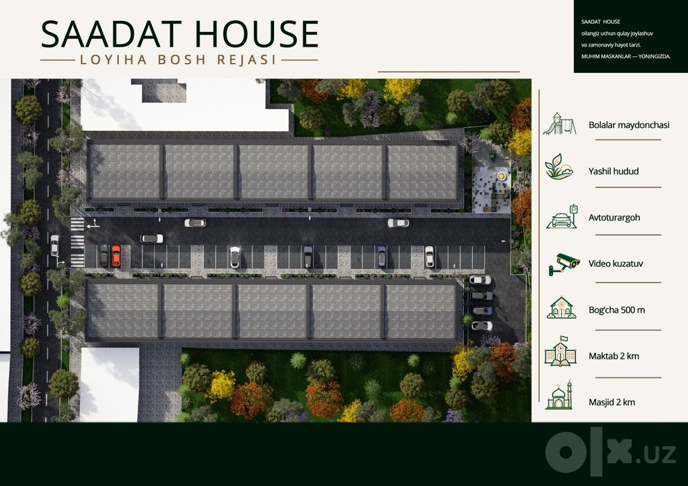 SAADAT HOUSE — Saodatli kelajak sari.