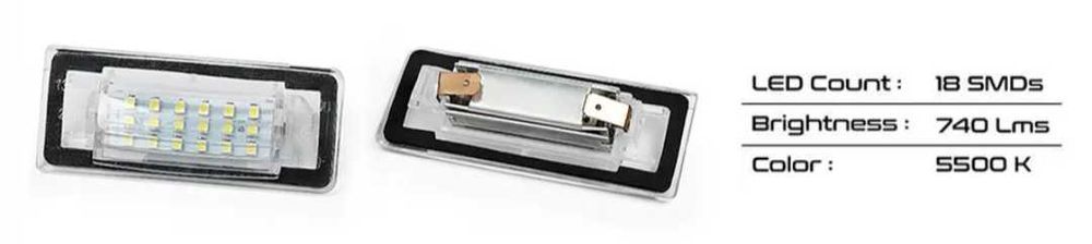 ЛЕД плафони за регистрационния номер за Audi TT Ауди ТТ