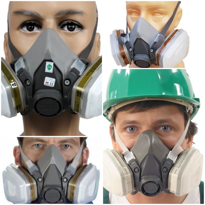 Măști de protectie 3M complete pentru munca Praf fum gaze chimicale lacuri vopsele mirosuri Original 3M Polonia