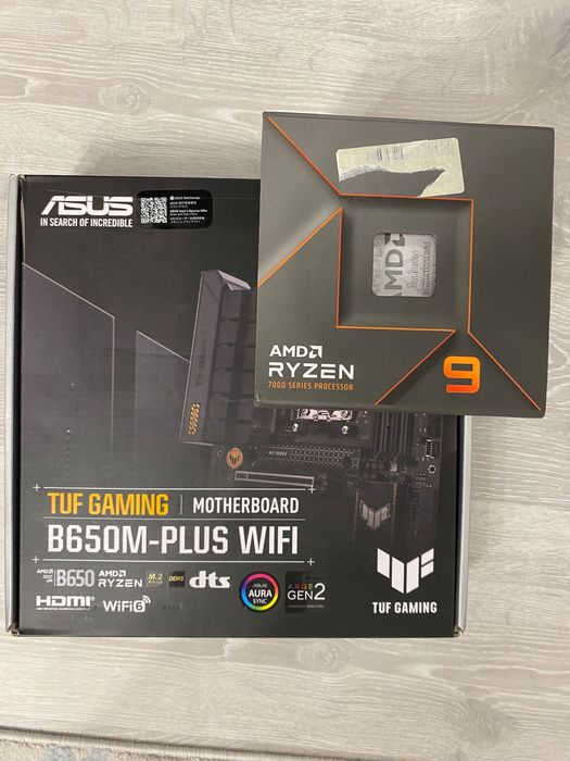 Procesor Ryzen 7950X + placa baza Asus B650M + wifi