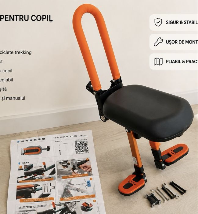 Scaun frontal pentru copii pentru bicicleta