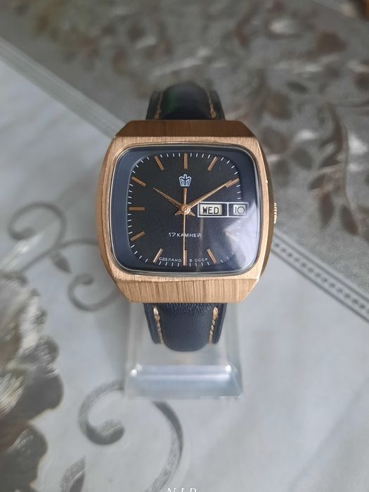 Позолоченные часы Полёт-Ау5