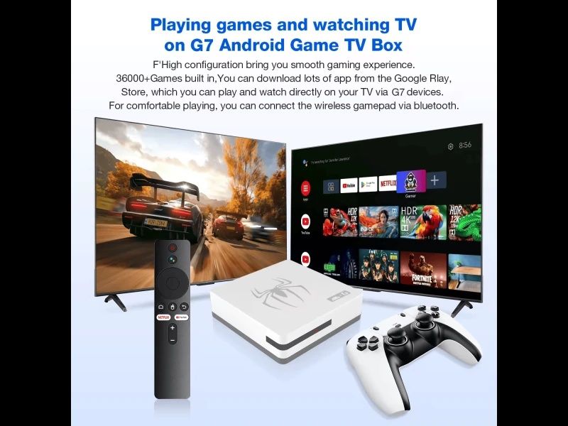 Игрова конзола G7 Universal Edition Android 14 Plus Gaming TV Box с 30