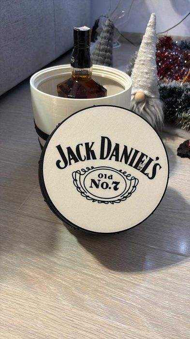 Butoias Cadou Printat 3D pt. Sticla 1L ,Jack Daniel's