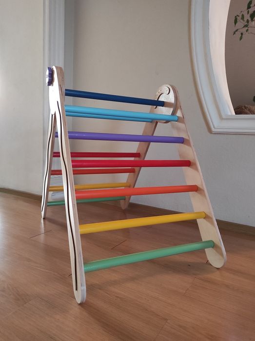 Треугольник Пиклера с горкой 2в1 скалодромом