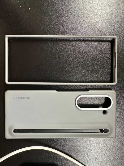 Husa de protectie Samsung S Pen Case pentru Galaxy Fold6, Gri