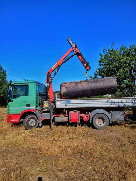 Транспортни услуги - Камион самосвал - тристранен с кран – гр. Варна