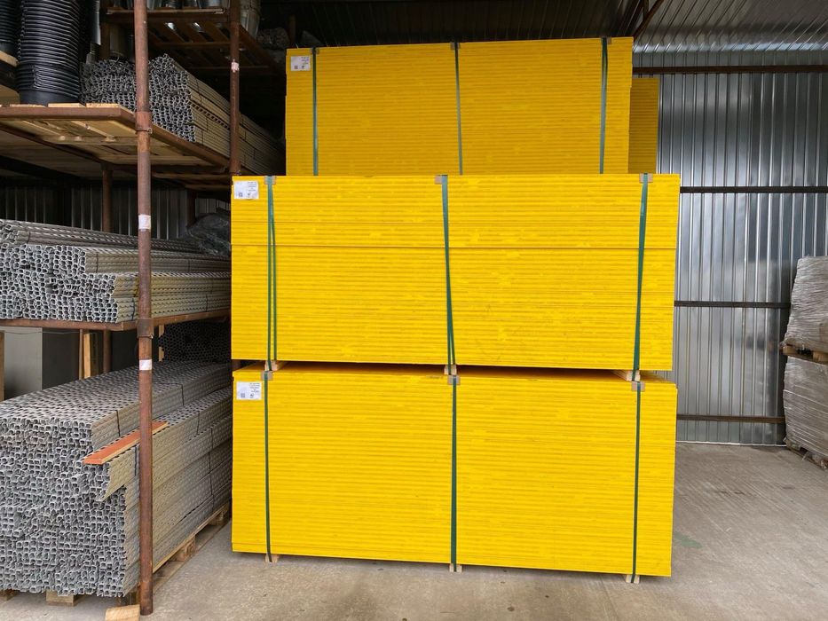 Cofraje doka, lana, placa galbena pentu cofrare, panouri galbene. Tego