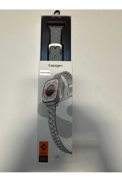 Husa Curea Silicon Impletit Spigen Ceas Apple Watch Cablu Usb