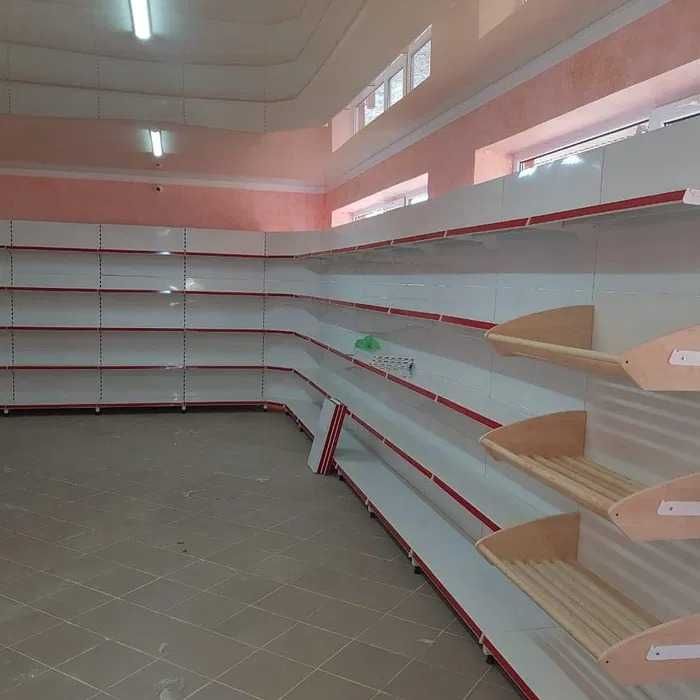 Полки стеллажи витрины торговое оборудование для магазина г. Уральск