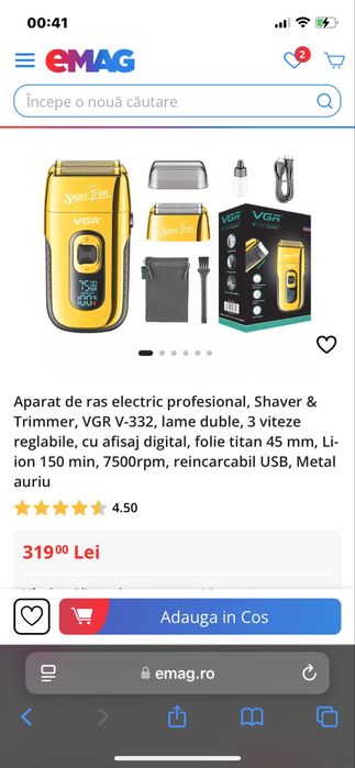 Kit profesional VGR masini de tuns