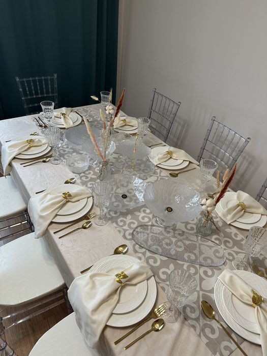 Аренда посуды, столов и стульев