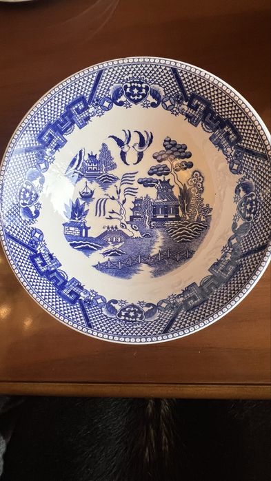 Bol de servire pictat China,model Blue wilow