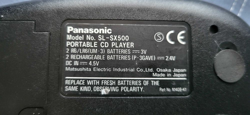 Panasonic CD Player Portabil SL-SX500  Anti Soc fuctional