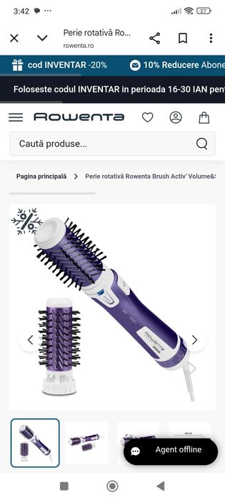 Vand perie rotativa par Rowenta