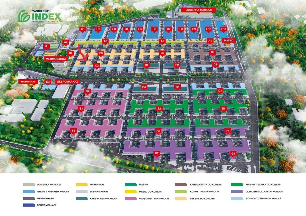 Ofis arendaga beriladi Tashkent Indexda