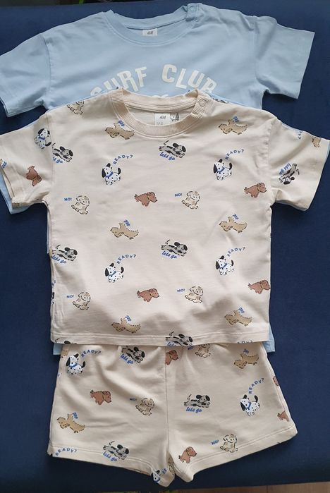 H&M Set 2 piese tricou și pantaloni scurți 92