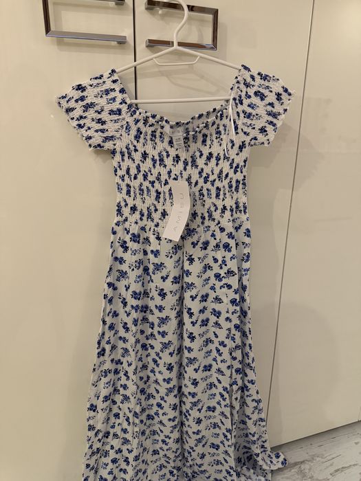 Дълга лятна рокля на цветчета