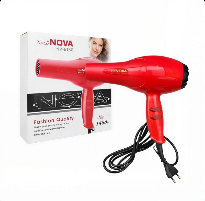 Uscător de Păr 1800W cu 2 Trepte de Viteză și Temperatură, 20x22cm cu