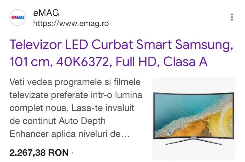 Samsung TV CURVED 40 inci