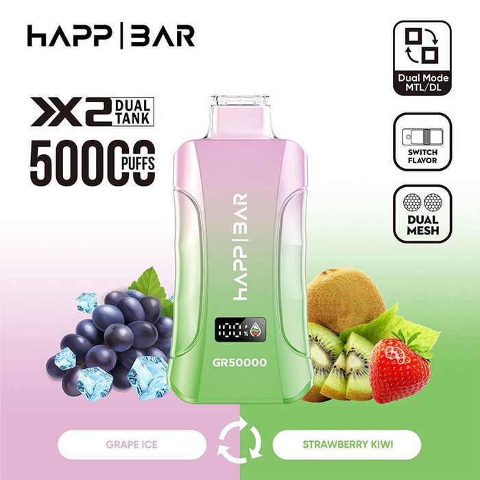 Vape Happ Bar 50k puffs 2 arome interschimbabile
