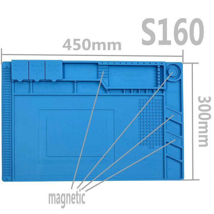 Covor silicon service cu organizator 45 x 30cm