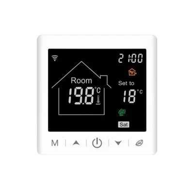 Termostat Wi-Fi BeOk pentru centrala termica pe gaz si pardoseala  Cod produs: TR9B-WIFI-WPB