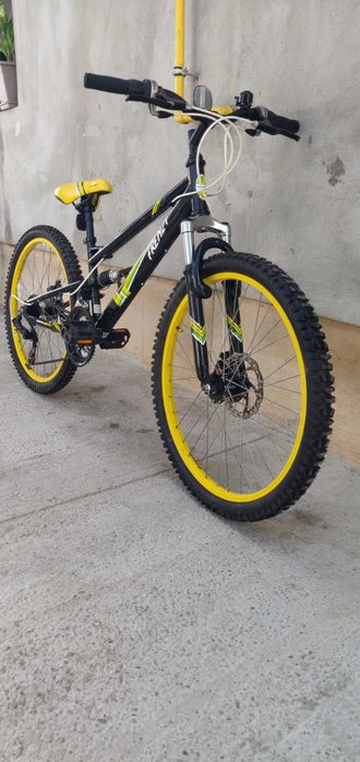 Bicicleta Mtb cu roti de 24 inch cu frane pe disc